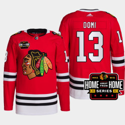 2022 Max Domi #13 Chicago Blackhawks Red Jersey Milwaukee Home Away From Home Primegreen