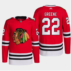 2022 Ryan Greene Chicago Blackhawks NHL Draft Red Jersey Authentic Primegreen Home