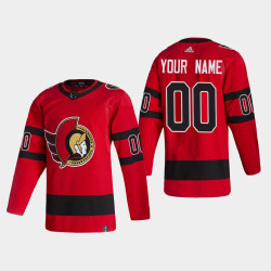 Men's Ottawa Senators Custom #00 2021 Season Reverse Retro Authentic Special Edition Red Jersey Men's Ottawa Senators Custom #00 2021 Season Reverse Retro Authentic Special Edition Red Jersey