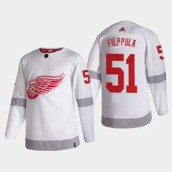 Men's Detroit Red Wings Valtteri Filppula #51 2021 Season Reverse Retro Authentic White Jersey Men's Detroit Red Wings Valtteri Filppula #51 2021 Season Reverse Retro Authentic White Jersey