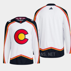 Men Colorado Avalanche Reverse Retro 2.0 Authentic Primegreen White Blank Jersey 2022