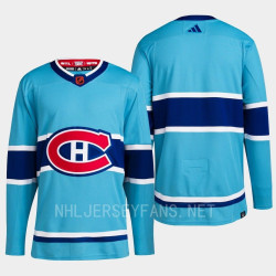Men Montreal Canadiens Reverse Retro 2.0 Authentic Primegreen Light Blue Blank Jersey 2022