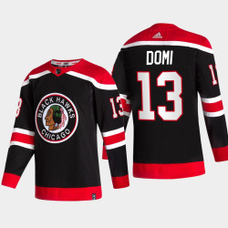 Max Domi Chicago Blackhawks Reverse Retro Black Authentic Jersey