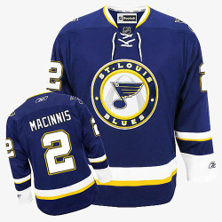 Al Macinnis St. Louis Blues Navy Blue Alternate Jersey