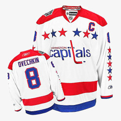 Alex Ovechkin Washington Capitals White Alternate Jersey