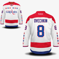 Alex Ovechkin Washington Capitals White EDGE Alternate Jersey