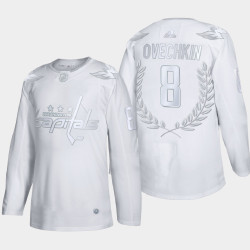 Alexander Ovechkin #8 Hart Memorial Trophy Washington Capitals White Award Jersey