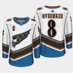 Alexander Ovechkin Washington Capitals Screaming Eagle Throwback White Jersey
