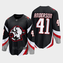 Craig Anderson Buffalo Sabres 2022-23 Goathead Third Premier Breakaway Player Black Jersey