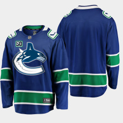 Men's Vancouver Canucks 50th Anniversary Blue Home Jersey