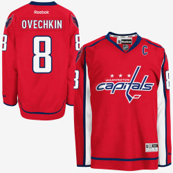 Alex Ovechkin Washington Capitals Red Home Captain Jersey