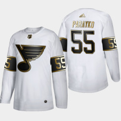 Men's St. Louis Blues Colton Parayko #55 NHL Golden Edition White Authentic Jersey Men's St. Louis Blues Colton Parayko #55 NHL Golden Edition White Authentic Jersey