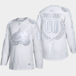 Colorado Avalanche Custom #00 Golory White Award Jersey