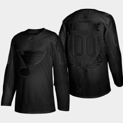 Youth St. Louis Blues Custom #00 Glory Black Award Jersey