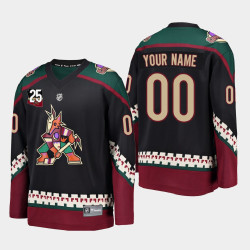 Arizona Coyotes #00 Custom 2020-21 25th Anniversary Kachina Alternate Black Jersey Arizona Coyotes #00 Custom 2020-21 25th Anniversary Kachina Alternate Black Jersey