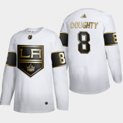 Men's Los Angeles Kings Drew Doughty #8 NHL Golden Edition White Authentic Jersey Men's Los Angeles Kings Drew Doughty #8 NHL Golden Edition White Authentic Jersey