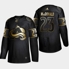 Colorado Avalanche Jacob MacDonald #23 NHL Golden Edition Authentic Jersey - Black Colorado Avalanche Jacob MacDonald #23 NHL Golden Edition Authentic Jersey - Black