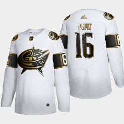 Youth Columbus Blue Jackets Max Domi #16 Golden Edition White Authentic Player Jersey