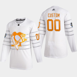 Men's Pittsburgh Penguins Custom #00 2020 NHL All-Star Game White Authentic Jersey