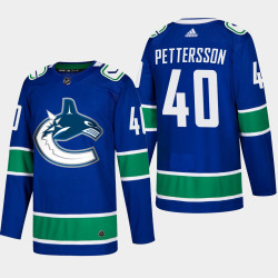 Men's Vancouver Canucks Elias Pettersson #40 Home Blue Authentic Player Jersey Men's Vancouver Canucks Elias Pettersson #40 Home Blue Authentic Player Jersey
