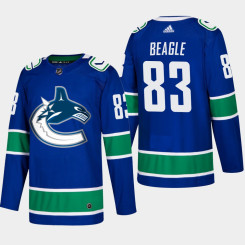 Men's Vancouver Canucks Jay Beagle #83 Home Blue Authentic Player Jersey Men's Vancouver Canucks Jay Beagle #83 Home Blue Authentic Player Jersey