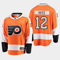 Men's Philadelphia Flyers Kevin Hayes #12 Home Orange Breakaway Player Jersey Men's Philadelphia Flyers Kevin Hayes #12 Home Orange Breakaway Player Jersey
