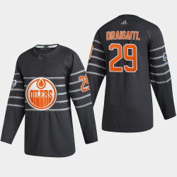 Men's Edmonton Oilers Leon Draisaitl #29 2020 NHL All-Star Game Gray Authentic Jersey