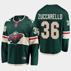 Men's Minnesota Wild Mats Zuccarello #36 Green Home Breakaway Player Jersey Men's Minnesota Wild Mats Zuccarello #36 Green Home Breakaway Player Jersey