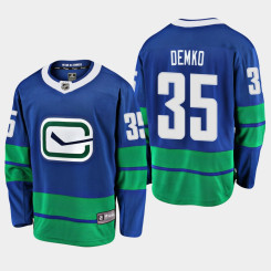 Men's Vancouver Canucks Thatcher Demko #35 2019-20 Alternate Premier Breakaway Player Royal Jersey Men's Vancouver Canucks Thatcher Demko #35 2019-20 Alternate Premier Breakaway Player Royal Jersey