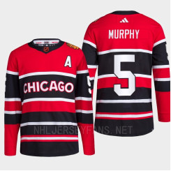 Women's Chicago Blackhawks 2022 Reverse Retro 2.0 Connor Murphy Red Authentic Primegreen Jersey Men's