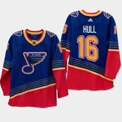 Blues #16 Brett Hull 2020 Season 90s Heritage Authentic Pro Royal Jersey
