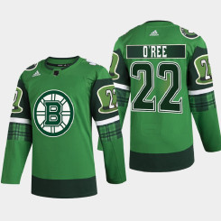 Boston Bruins St Patricks Day Willie O'Ree Green Warm-Up Jersey Boston Bruins St Patricks Day Willie O'Ree Green Warm-Up Jersey