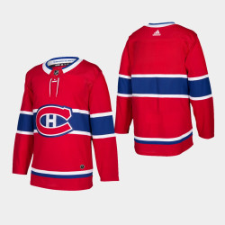 Montreal Canadiens Home Authentic Blank Red Jersey