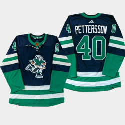 Women's Vancouver Canucks Elias Pettersson Navy PrimeGreen Reverse Retro Jersey 2022-23 Women's Vancouver Canucks Elias Pettersson Navy PrimeGreen Reverse Retro Jersey 2022-23
