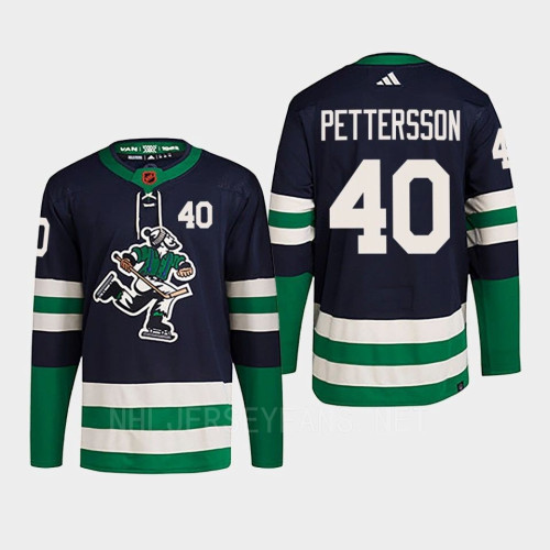 Elias Pettersson Reverse Retro 2.0 2022 Vancouver Canucks Navy Jersey Authentic Primegreen #40 Elias Pettersson Reverse Retro 2.0 2022 Vancouver Canucks Navy Jersey Authentic Primegreen #40