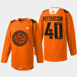 Women's Vancouver Canucks National Day for Truth and Reconciliation Elias Pettersson Orange Warmup Jersey Women's Vancouver Canucks National Day for Truth and Reconciliation Elias Pettersson Orange Warmup Jersey