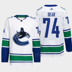 Ethan Bear #74 Vancouver Canucks White Jersey Away Authentic Primegreen