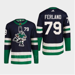 Women's Micheal Ferland Reverse Retro 2.0 2022 Vancouver Canucks Navy Jersey Authentic Primegreen #79