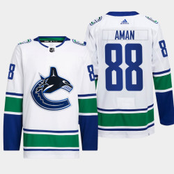 Vancouver Canucks Nils Aman White Away Primegreen Jersey
