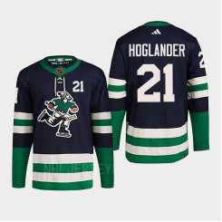 Nils Hoglander Reverse Retro 2.0 2022 Vancouver Canucks Navy Jersey Authentic Primegreen #21