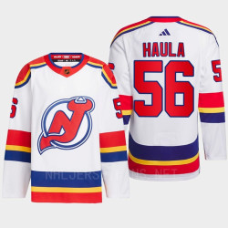 New Jersey Devils 2022 Reverse Retro 2.0 Erik Haula White Authentic Primegreen Jersey Men's