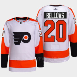 Philadelphia Flyers Kieffer Bellows White Authentic Primegreen Away Jersey