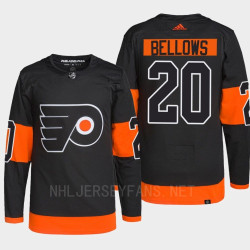 Philadelphia Flyers Kieffer Bellows Black Authentic Pro Alternate Jersey
