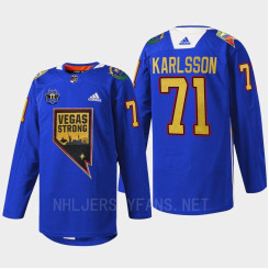 Women's William Karlsson Vegas Golden Knights Nevada Day 2022 Blue #71 Jersey First Respondersthentic
