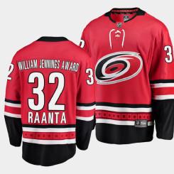Antti Raanta Carolina Hurricanes William Jennings Award Red #32 Jersey Awards Edition Antti Raanta Carolina Hurricanes William Jennings Award Red #32 Jersey Awards Edition