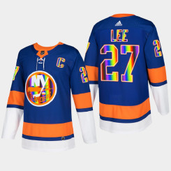 Anders Lee New York Islanders Pride Night 2022 Royal #27 Jersey HockeyIsForEveryone Anders Lee New York Islanders Pride Night 2022 Royal #27 Jersey HockeyIsForEveryone
