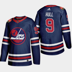 Youth Winnipeg Jets Bobby Hull #9 2019 Heritage Classic WHA Navy Jersey