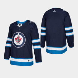 Winnipeg Jets Home Authentic Blank Navy Jersey