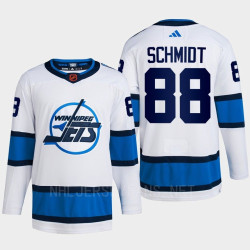 Nate Schmidt Reverse Retro 2.0 2022 Winnipeg Jets White Jersey Authentic Primegreen #88 Nate Schmidt Reverse Retro 2.0 2022 Winnipeg Jets White Jersey Authentic Primegreen #88