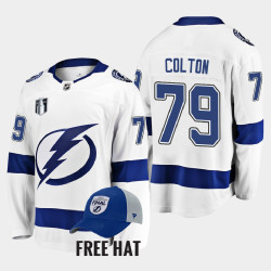 Ross Colton Tampa Bay Lightning 2022 Stanley Cup Final White #79 Jersey Away